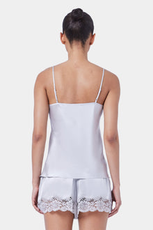 The Silk Cami By GINIA In Silver