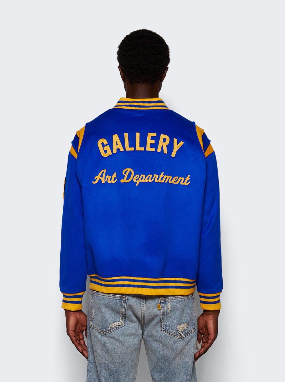 Men | Gallery Dept | Student Varsity Jacket And Gold | Blue