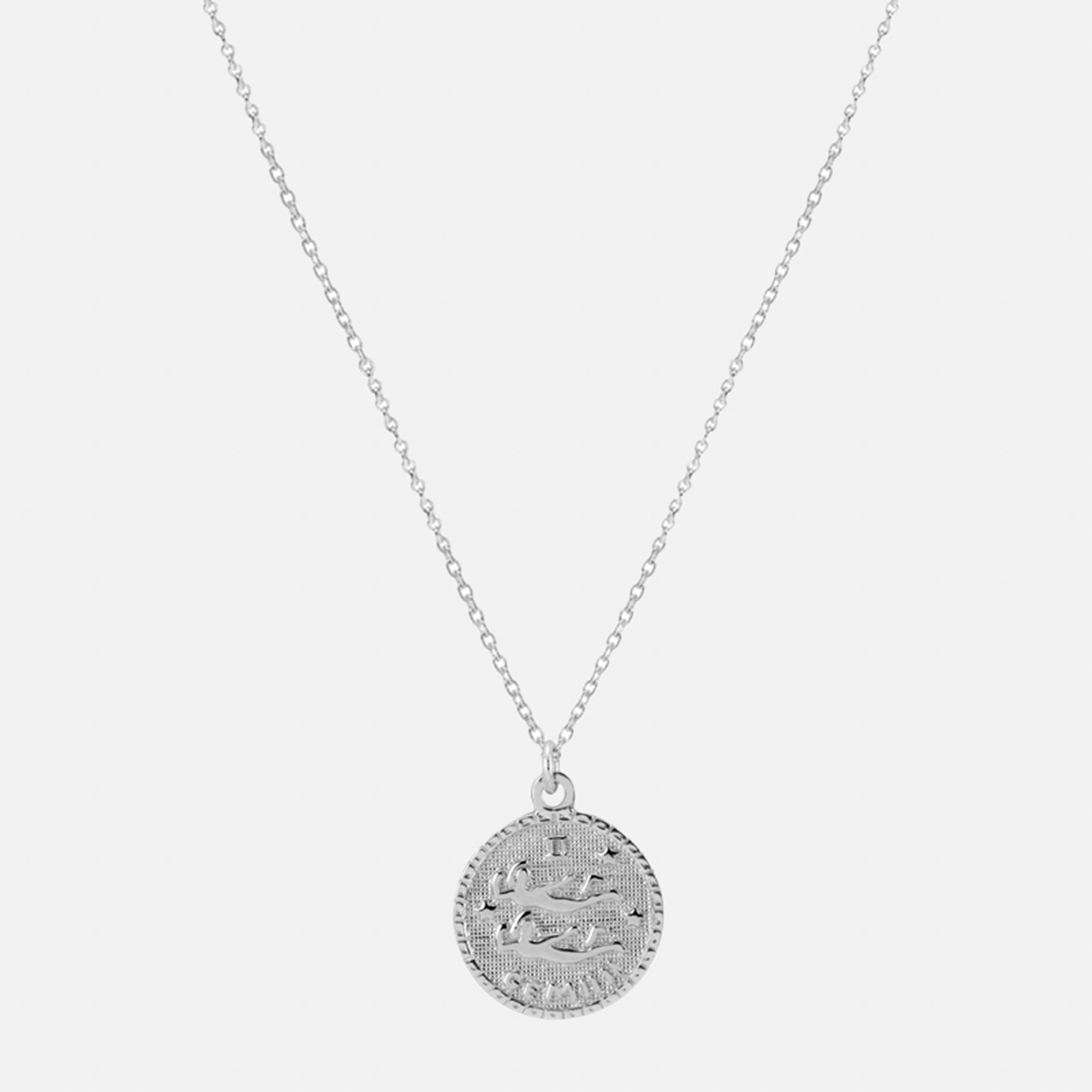The Zodiac Medal Necklace Gemini | Sterling Silver