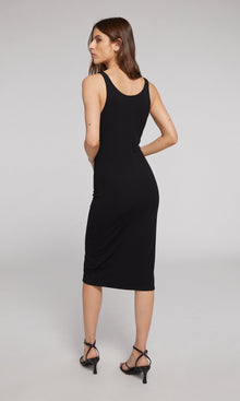 Savannah Lace-Up Dress | Black