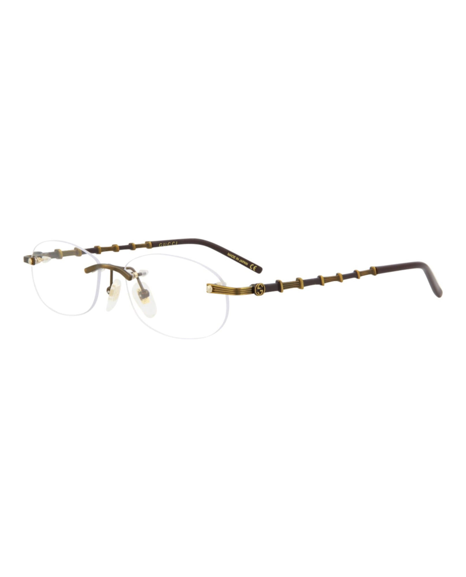 Gucci Round Metal Optical Frames | Gold