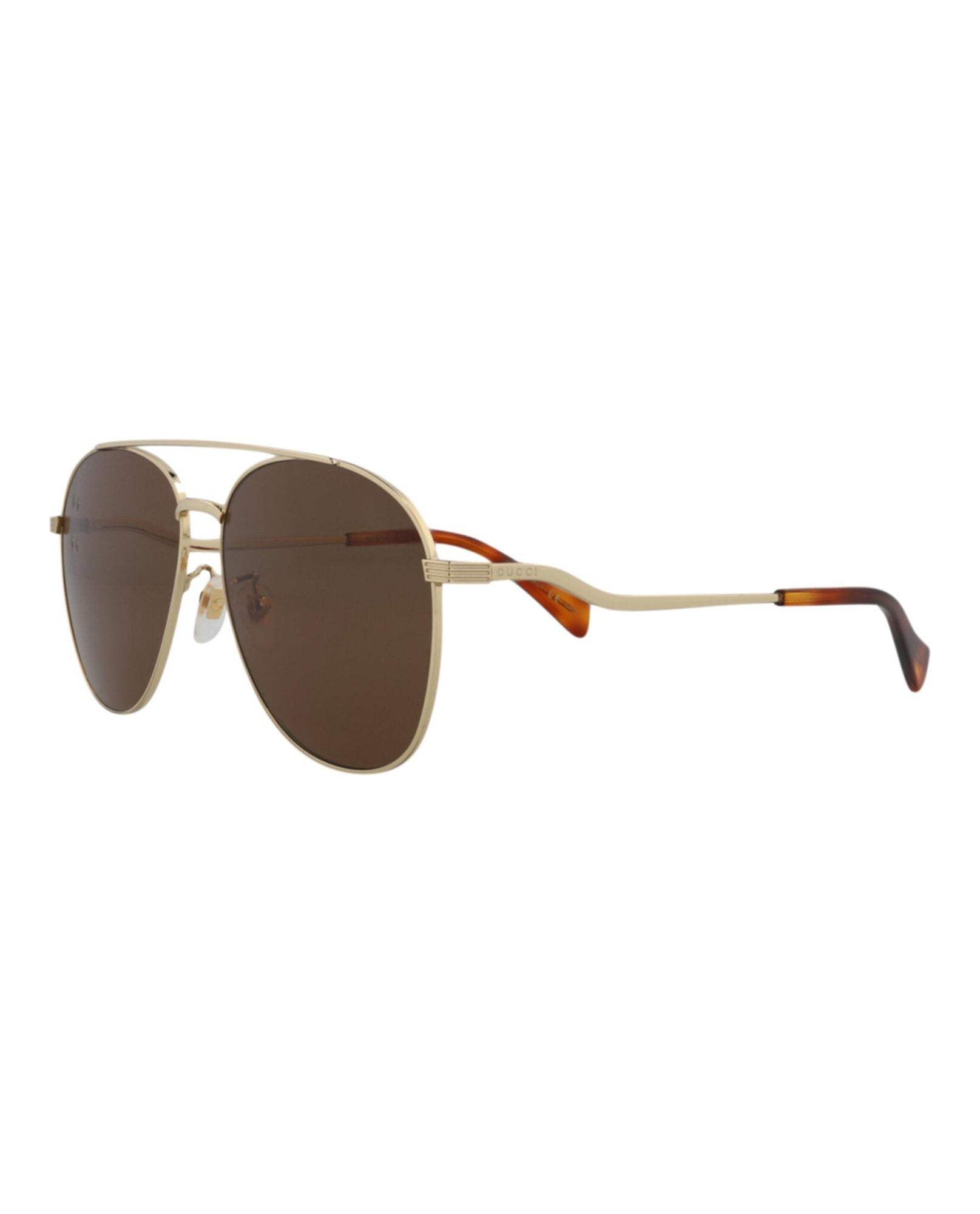 Gucci Aviator Metal Sunglasses | Gold