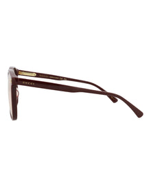 Gucci Square Acetate Sunglasses | Burgundy