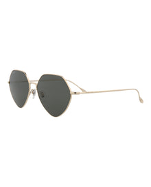 Gucci Square Metal Sunglasses | Gold