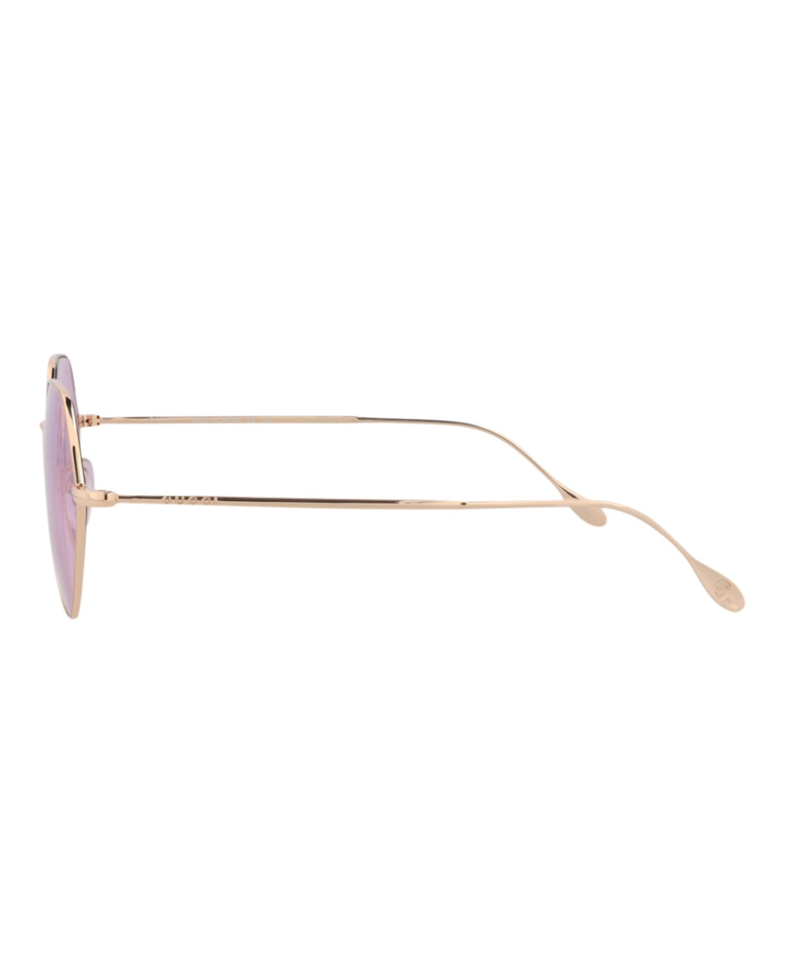 Gucci Square Metal Sunglasses | Gold