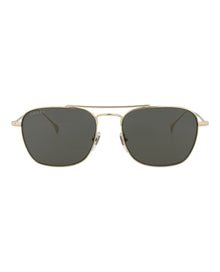 Gucci Square Metal Sunglasses | Gold