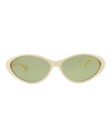 Gucci Round Recycled Acetate Sunglasses | Ivory