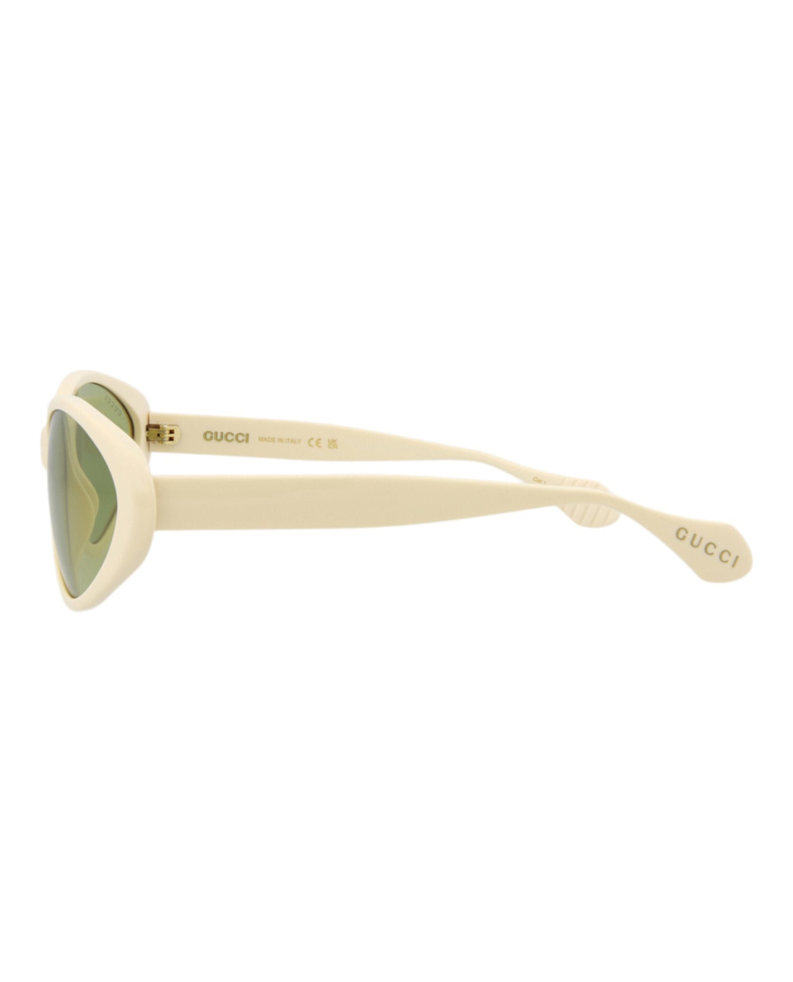 Gucci Round Recycled Acetate Sunglasses | Ivory