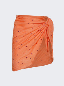 Women | Oséree | Gem Mini Wrap Skirt | Peach