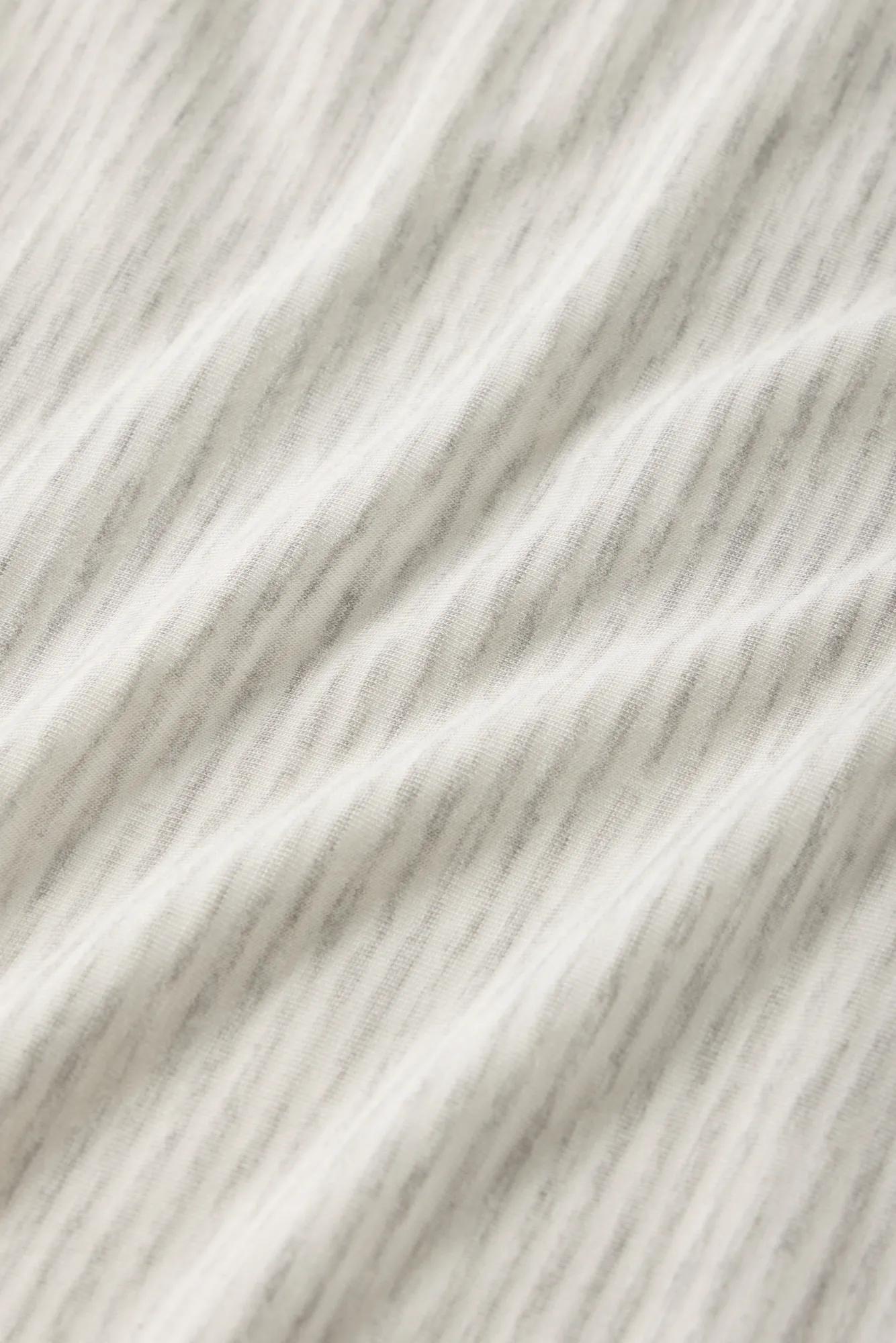Mens | William Printed TENCEL Modal Long PJ Set | Heritage Stripe Light Heather Grey/Peppercorn