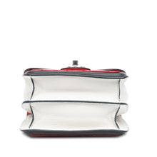 Chanel | Pre-Owned Mini Square Lambskin Graphic Flap Crossbody | Red/BlackBlack