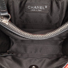 Chanel | Pre-Owned Mini Square Lambskin Graphic Flap Crossbody | Red/BlackBlack