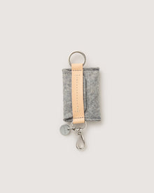 Merino Wool Card Key Fob | Granite x Natural