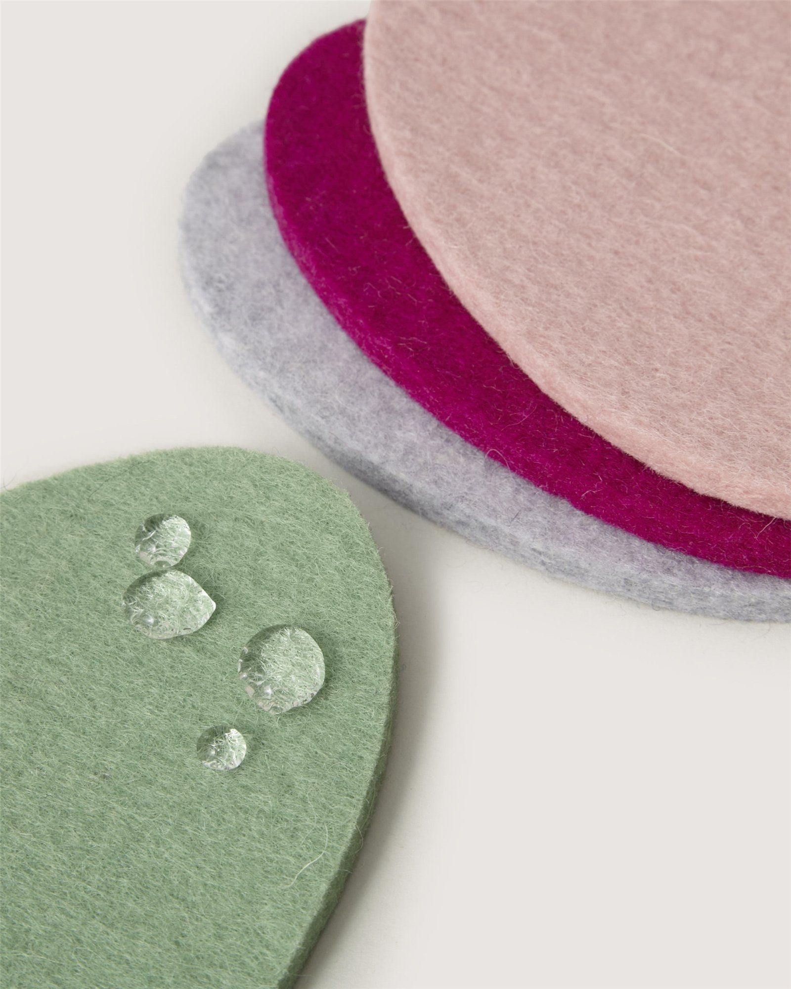 4 Pack Multi | Merino Wool Egg Coaster | Meadow