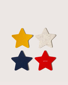 4 Pack Multi | Merino Wool Star Coaster | Americana
