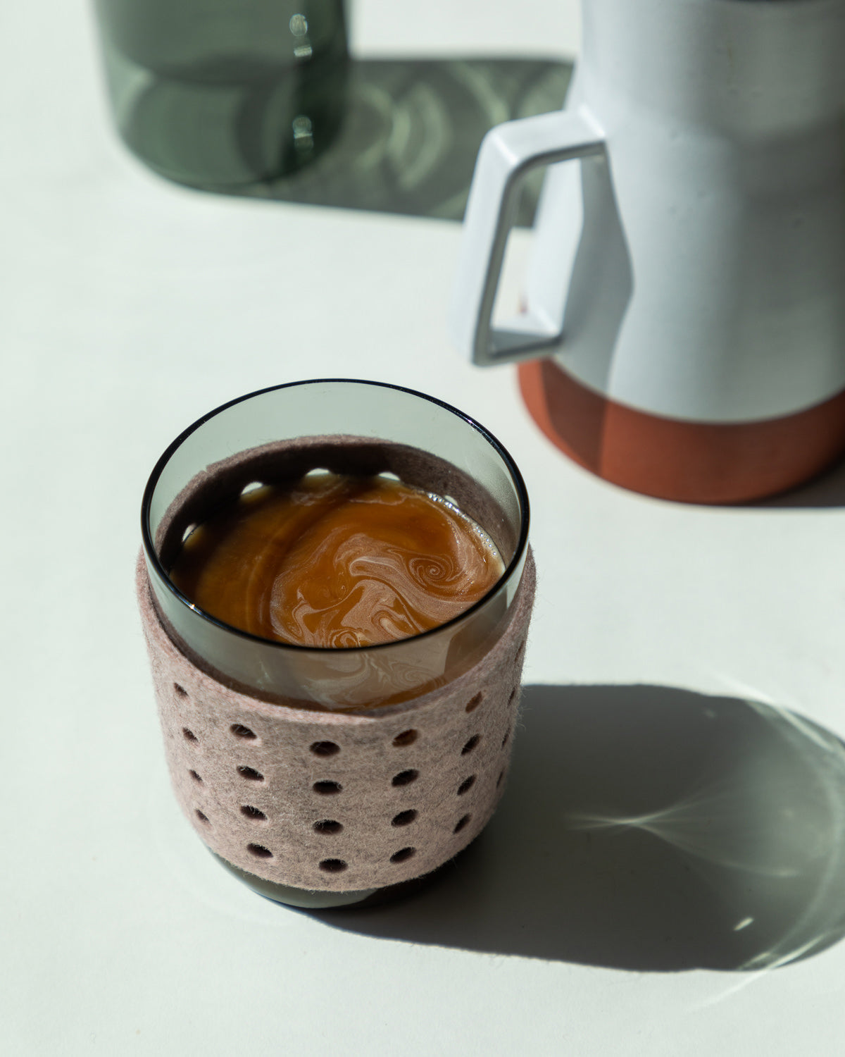 2 Pack | Glas Merino Wool Large Perforated Sleeve | Rose Quartz