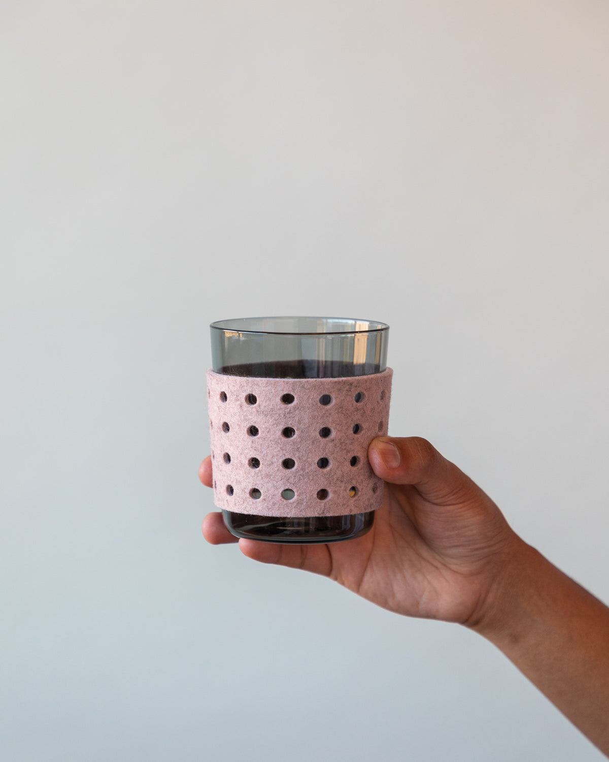 2 Pack | Glas Merino Wool Large Perforated Sleeve | Rose Quartz