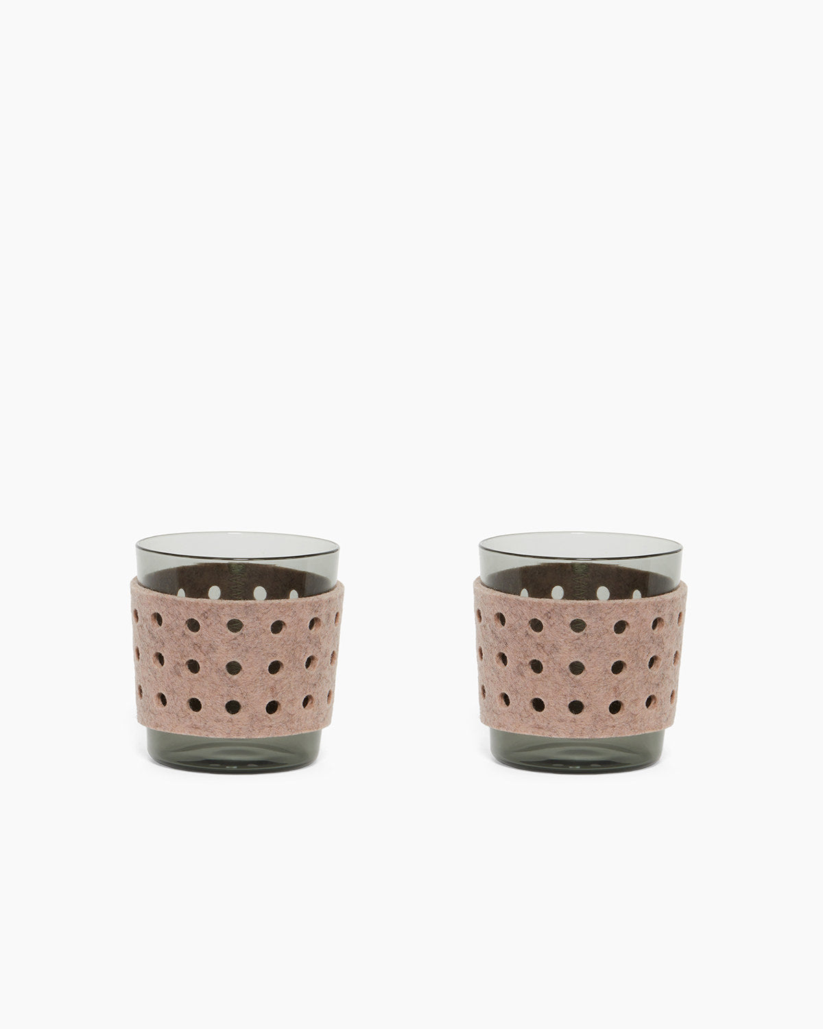 2 Pack | Glas Merino Wool Small Perforated Sleeve | Rose Quartz