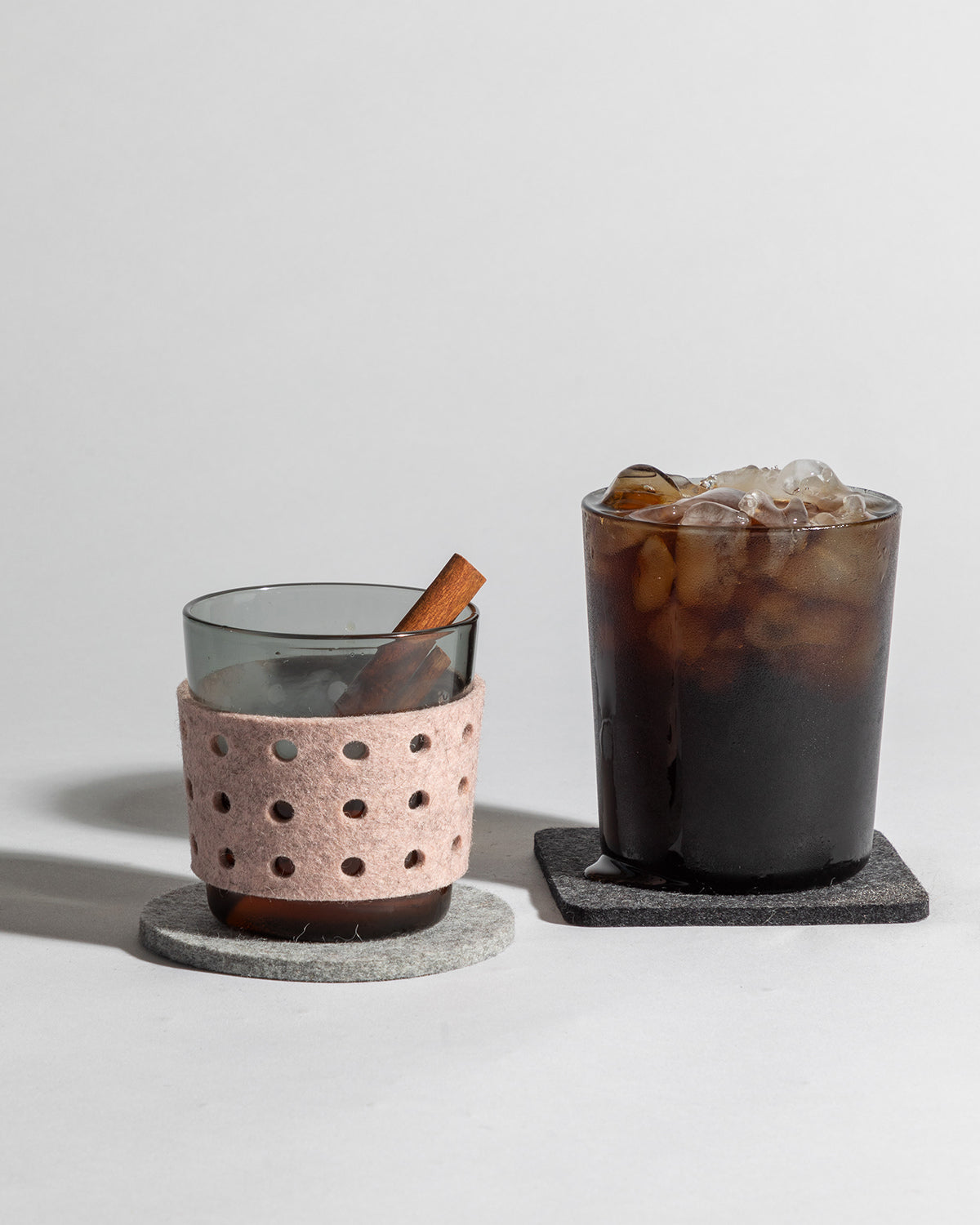 2 Pack | Glas Merino Wool Small Perforated Sleeve | Rose Quartz