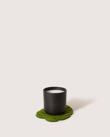 Small | Merino Wool Monstera Trivet | Loden Green