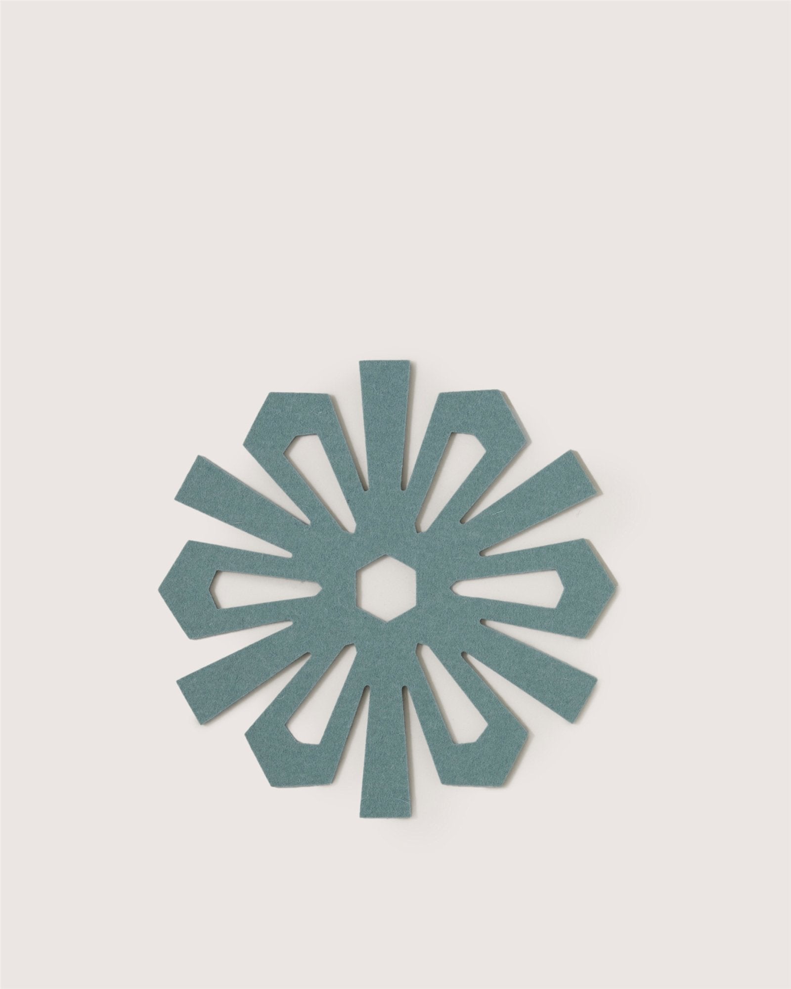 Merino Wool Snowflake Trivet | Spruce