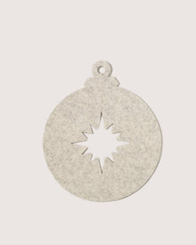 Merino Wool Bauble Trivet | Heather White