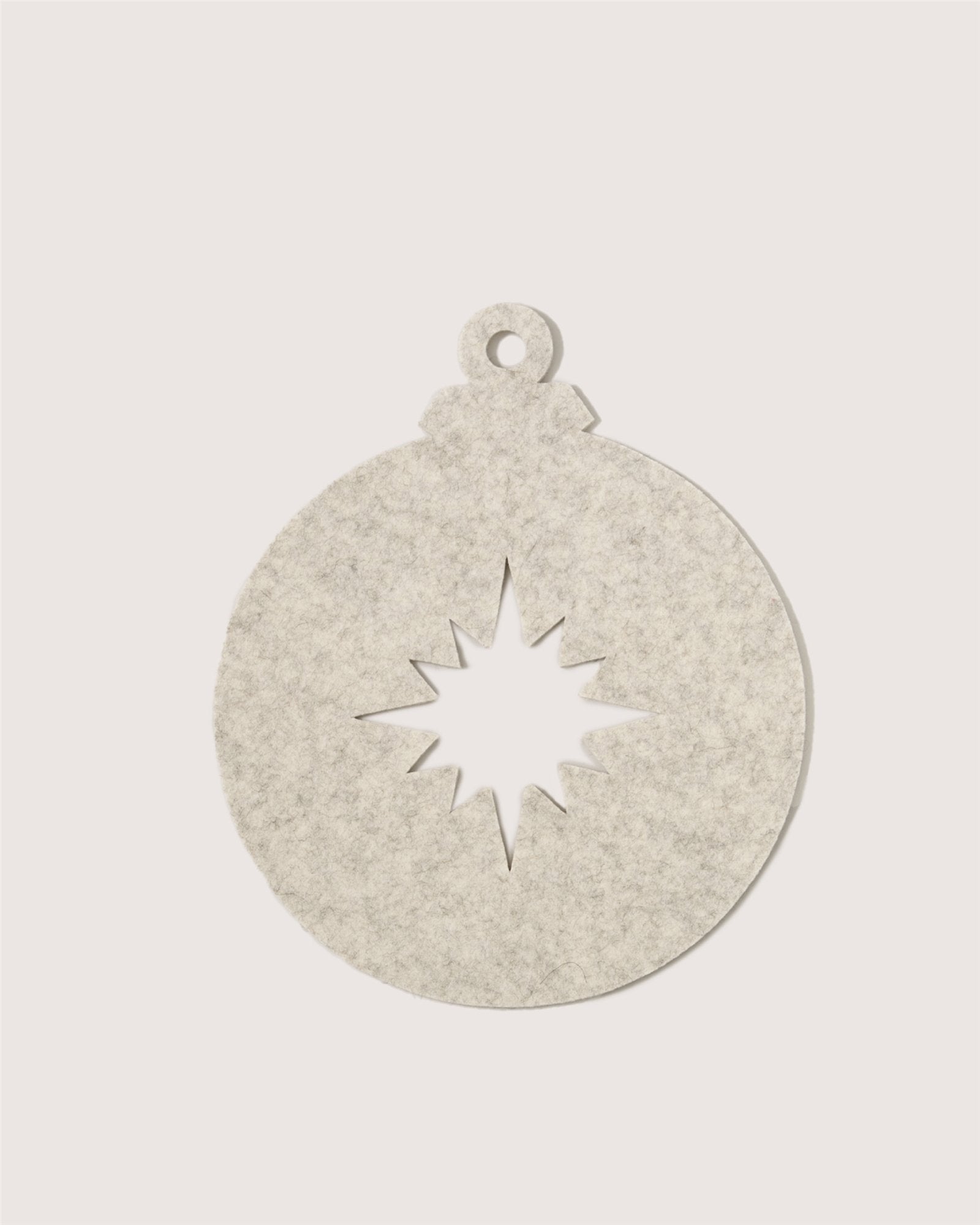 Merino Wool Bauble Trivet | Heather White