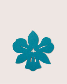 Merino Wool Orchid Trivet | Turquoise