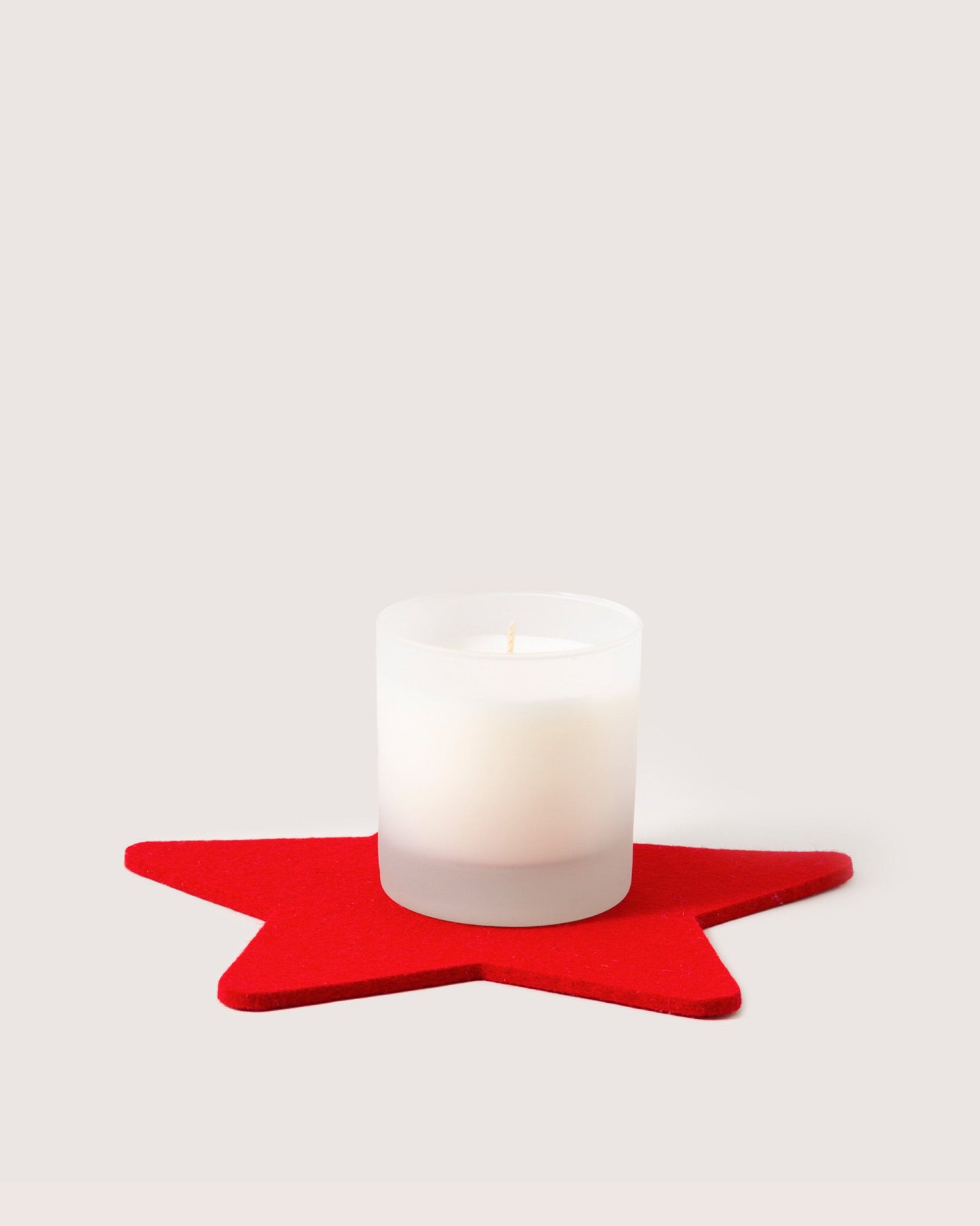 Merino Wool 10" Star Trivet | Red