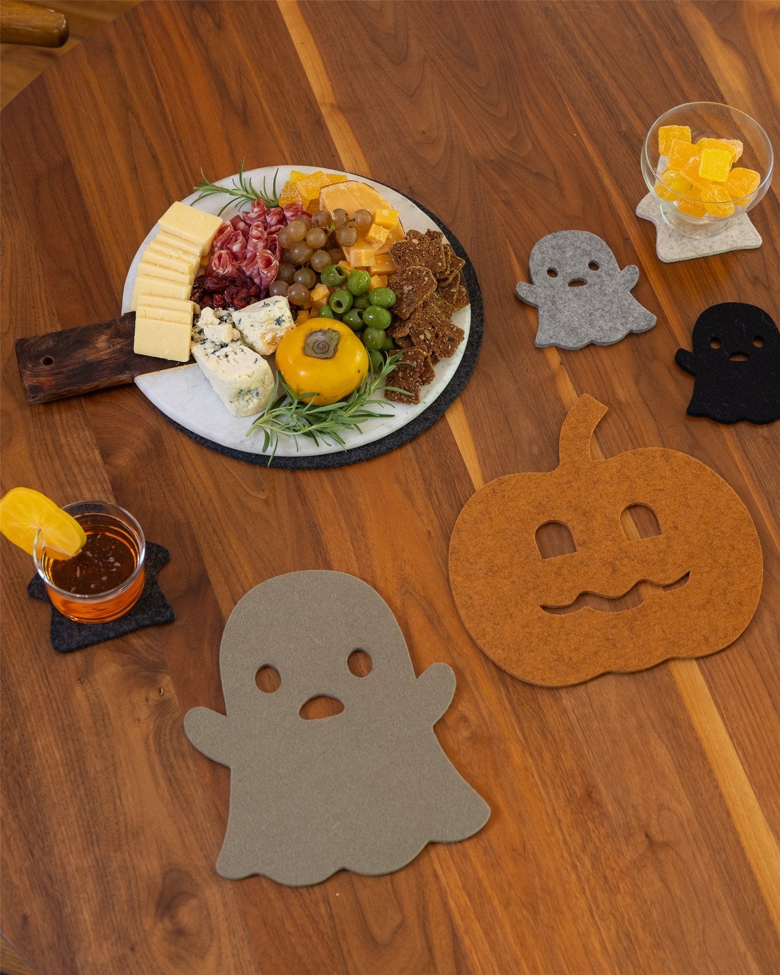 Merino Wool Spooky Trivet | Clay