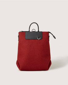 Bedford Merino Wool Midi Backpack | Cherry