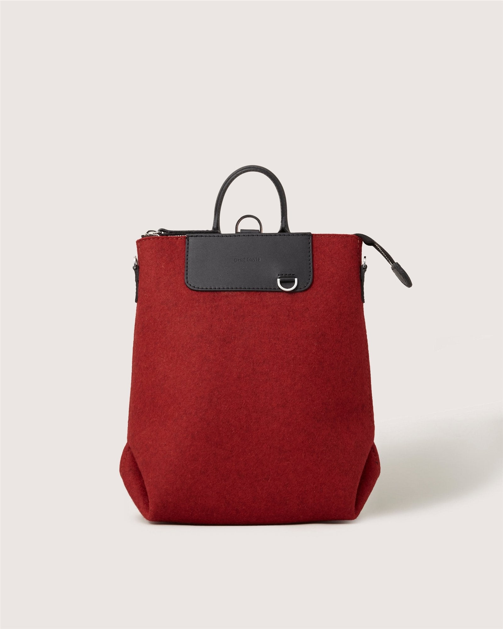 Bedford Merino Wool Midi Backpack | Cherry