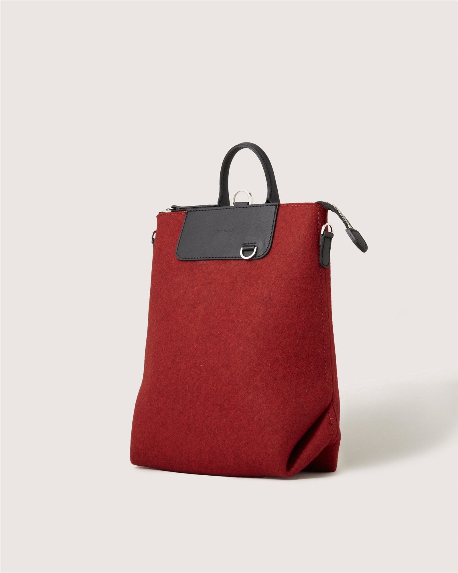 Bedford Merino Wool Midi Backpack | Cherry