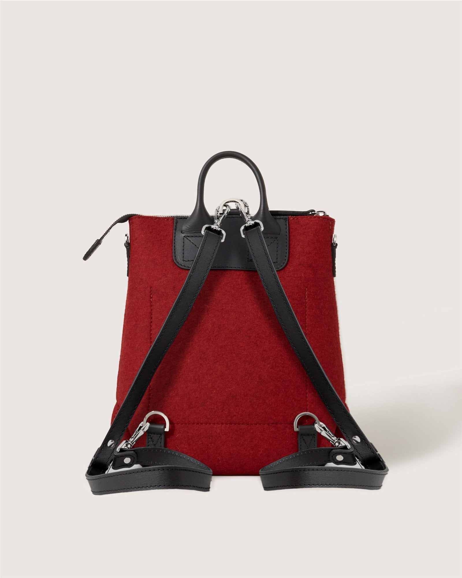 Bedford Merino Wool Midi Backpack | Cherry