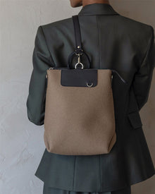 Bedford Merino Wool Midi Backpack | Cumin