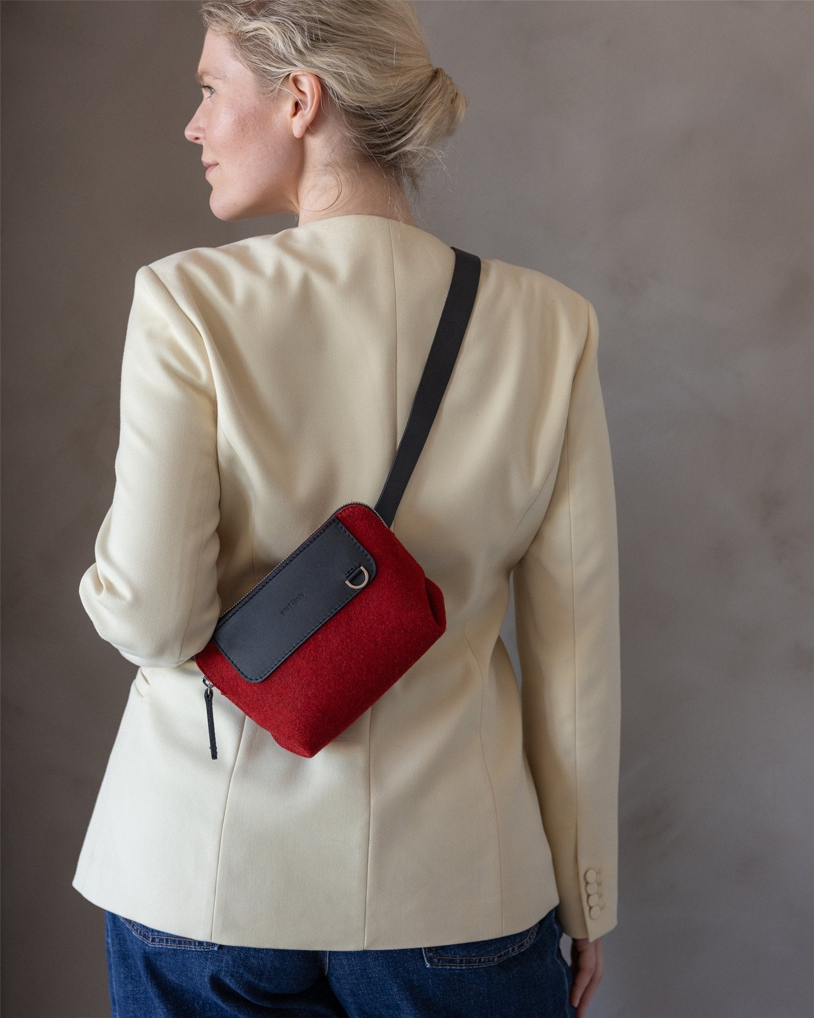 Bedford Merino Wool Belt Bag | Cherry