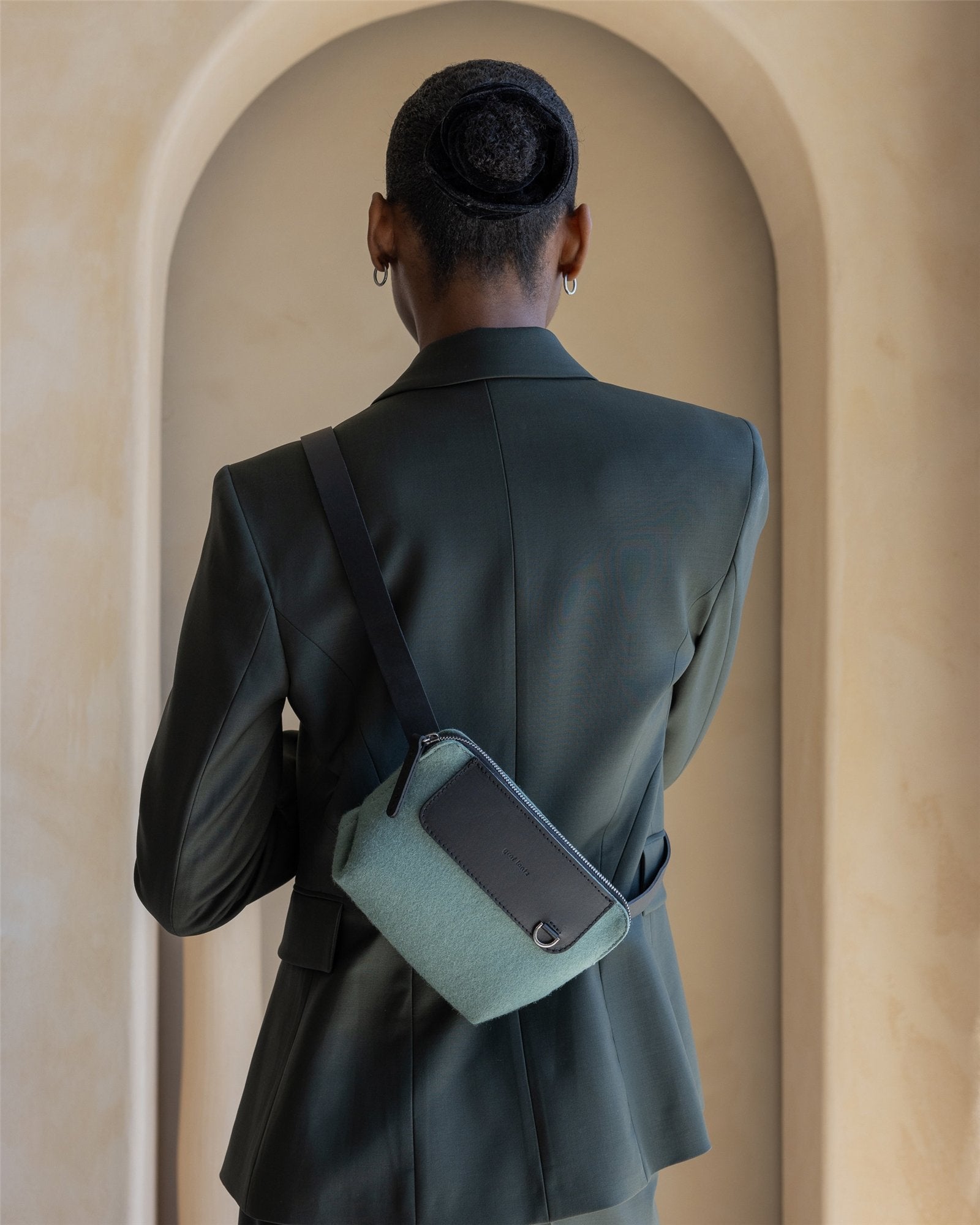 Bedford Merino Wool Belt Bag | Spruce