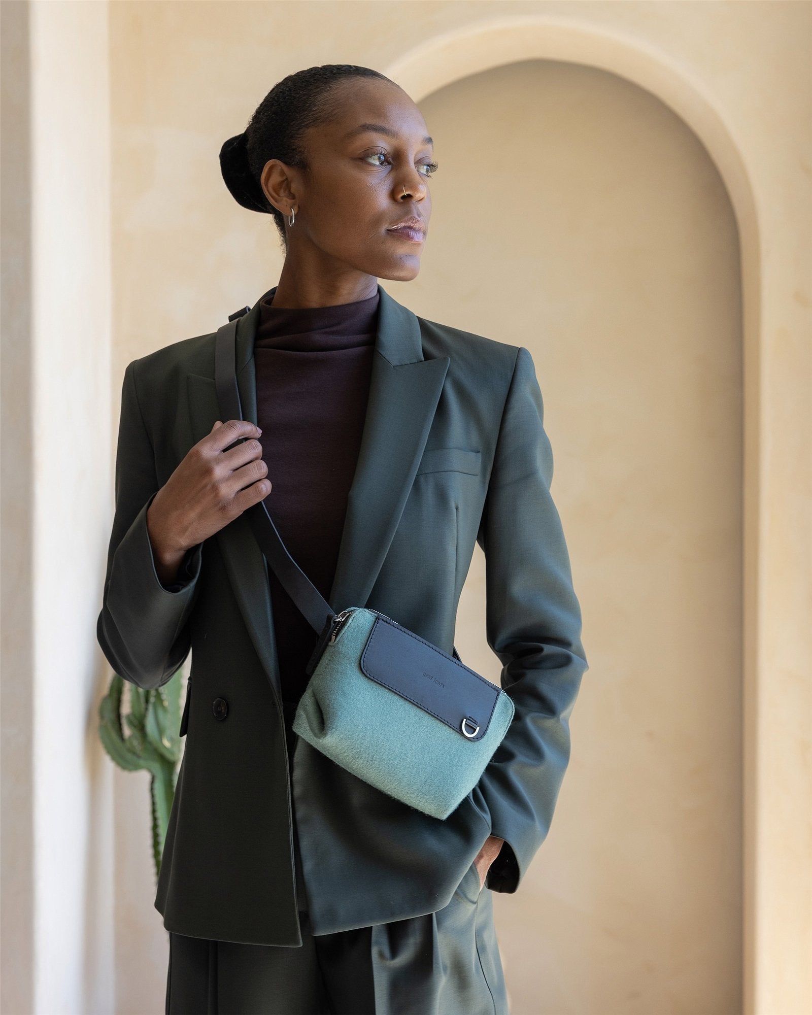 Bedford Merino Wool Belt Bag | Spruce