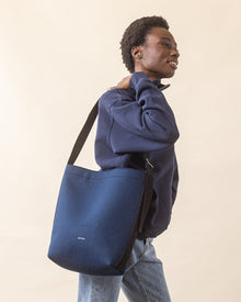 Campus Merino Wool Tote | Marine