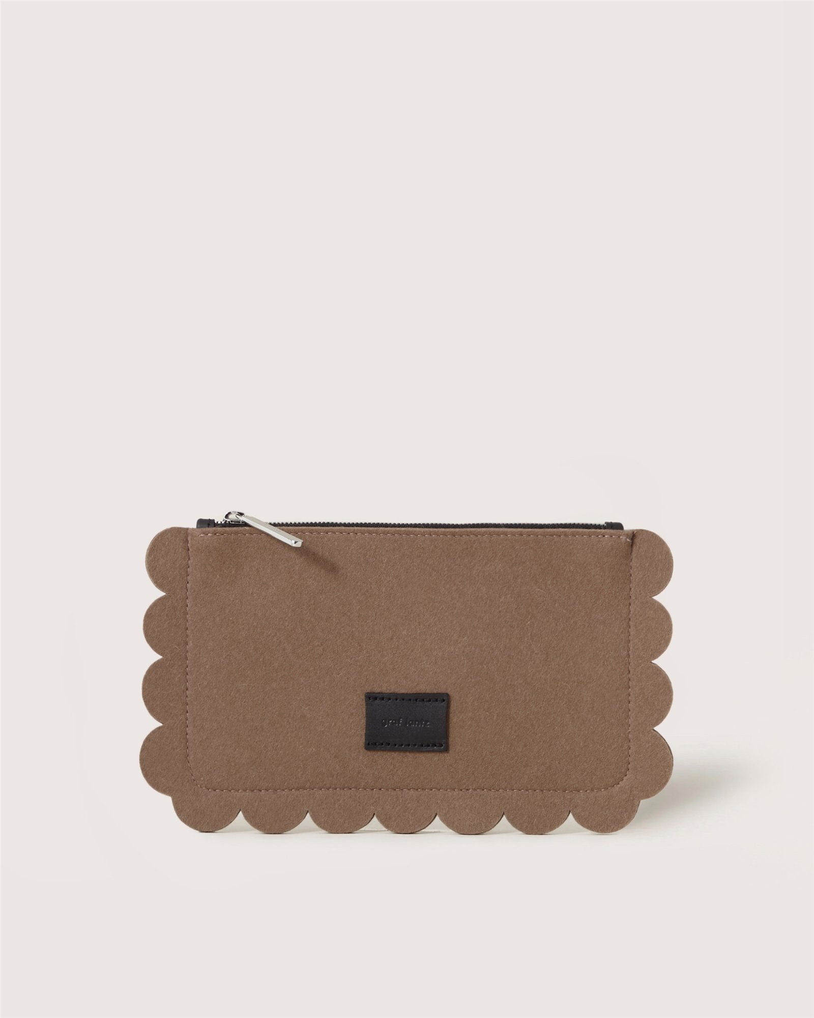Deco Edge Merino Wool Pouch | Cumin