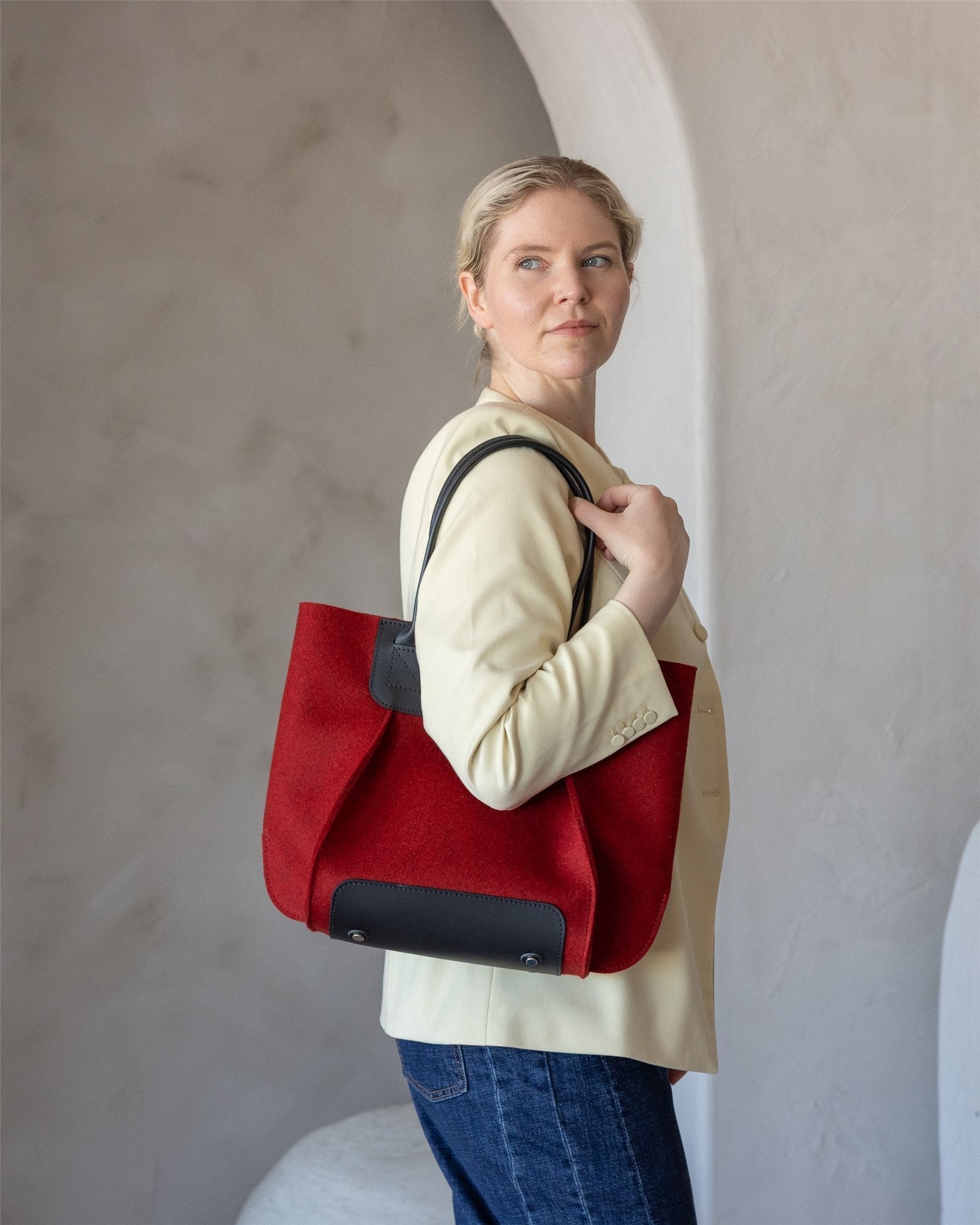 Frankie Merino Wool Midi | Cherry