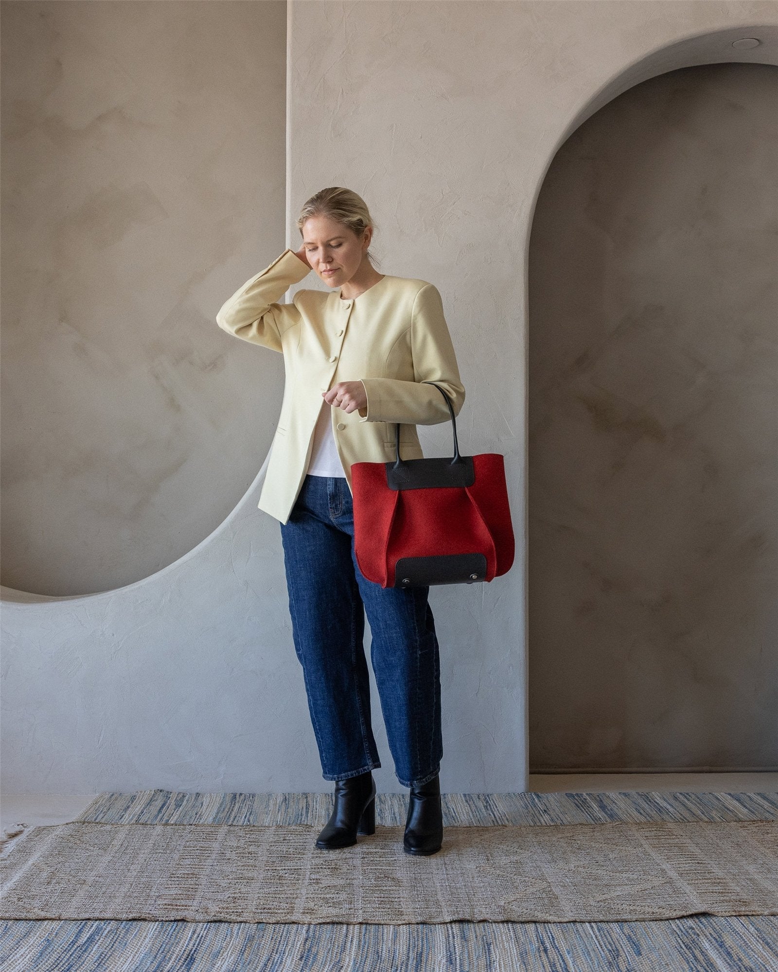 Frankie Merino Wool Midi | Cherry