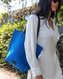 Holiday Hana Merino Wool Tote | Cobalt Blue