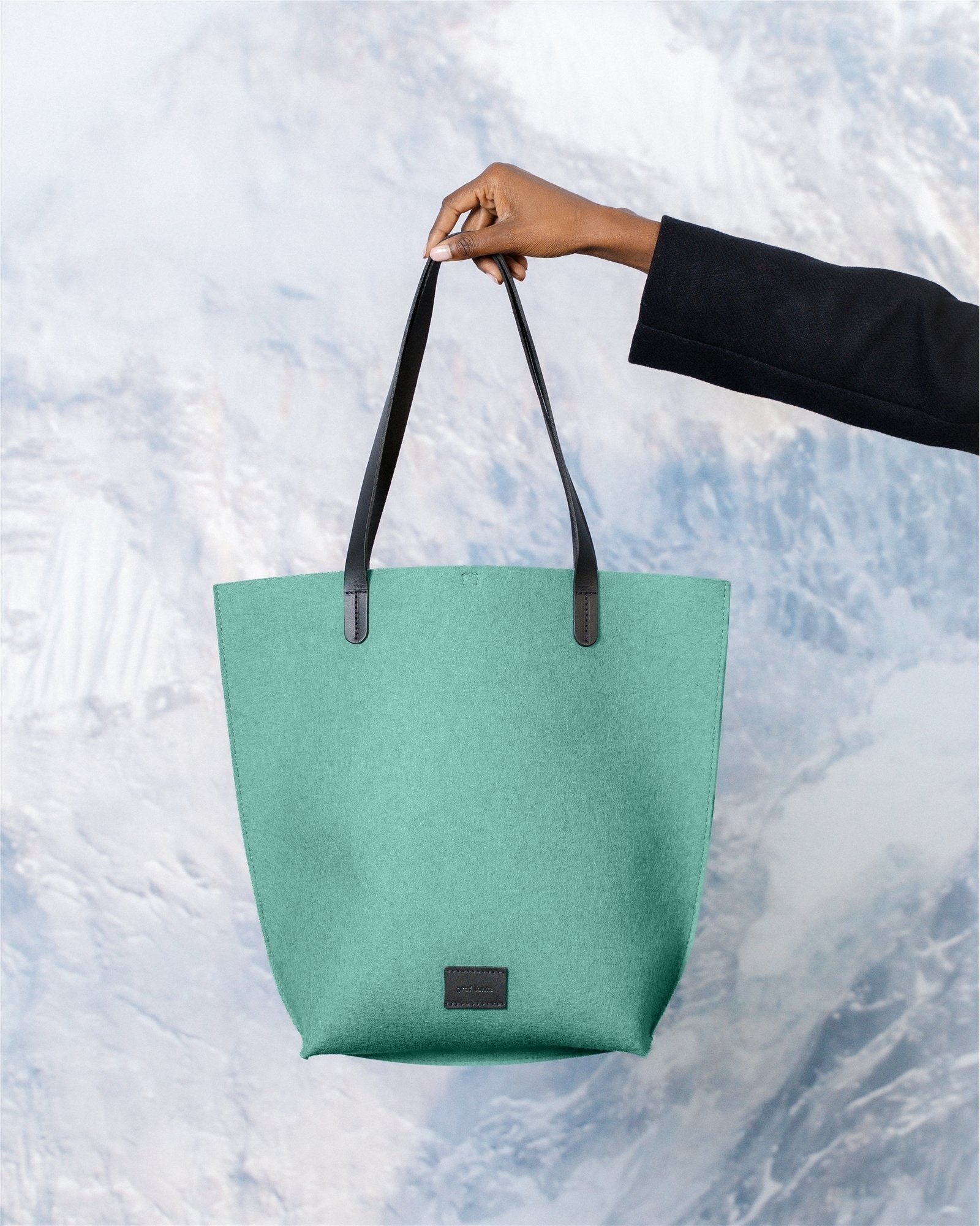 Holiday Hana Merino Wool Tote | Coastal Black