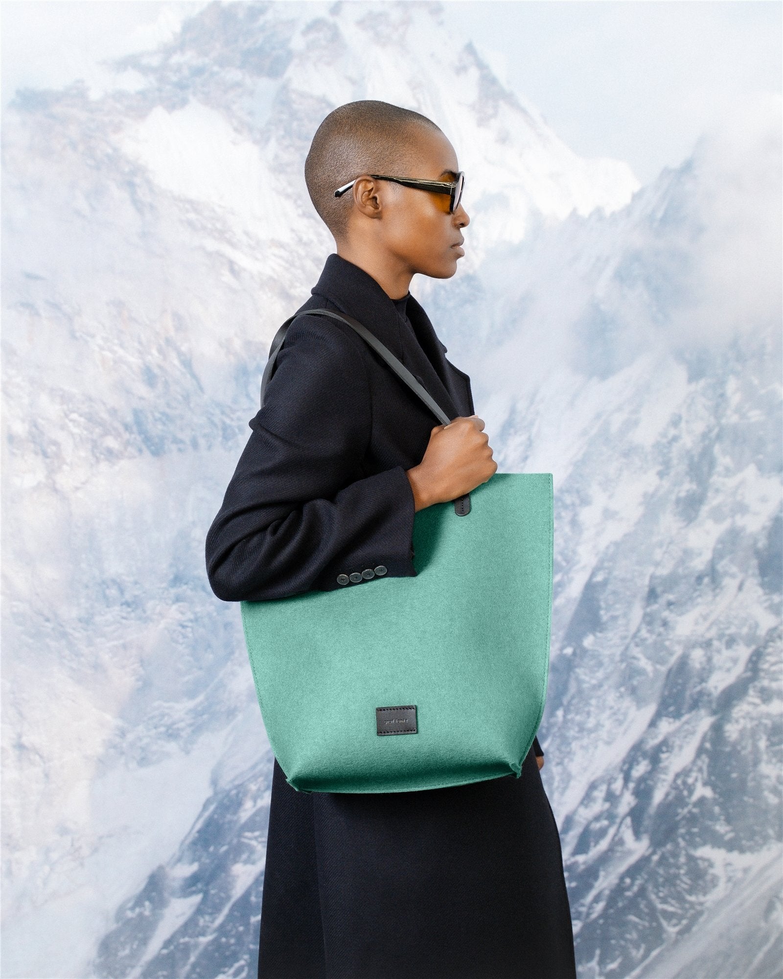 Holiday Hana Merino Wool Tote | Coastal Black