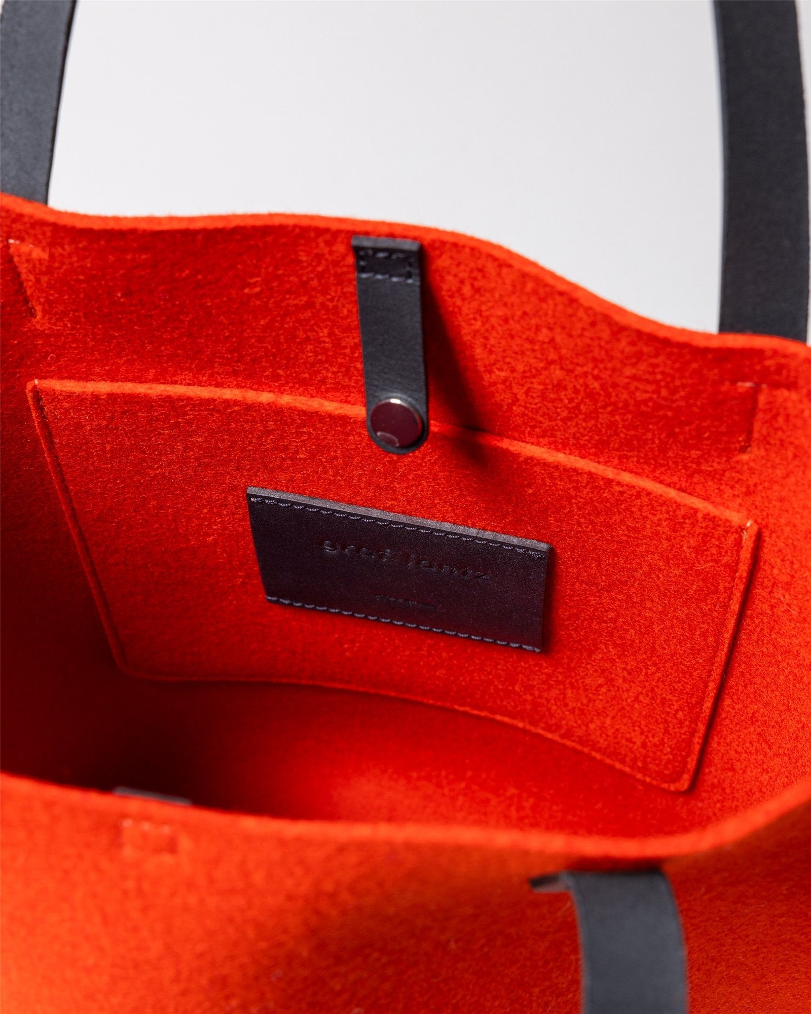 Holiday Hana Merino Wool Tote | Orange