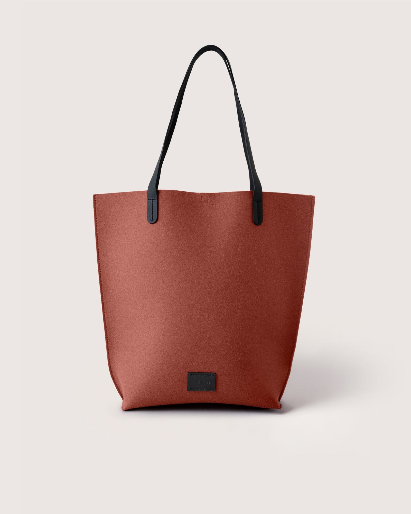Holiday Hana Merino Wool Tote | Terracotta x Black