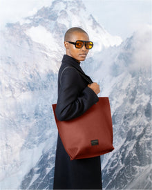 Holiday Hana Merino Wool Tote | Terracotta x Black