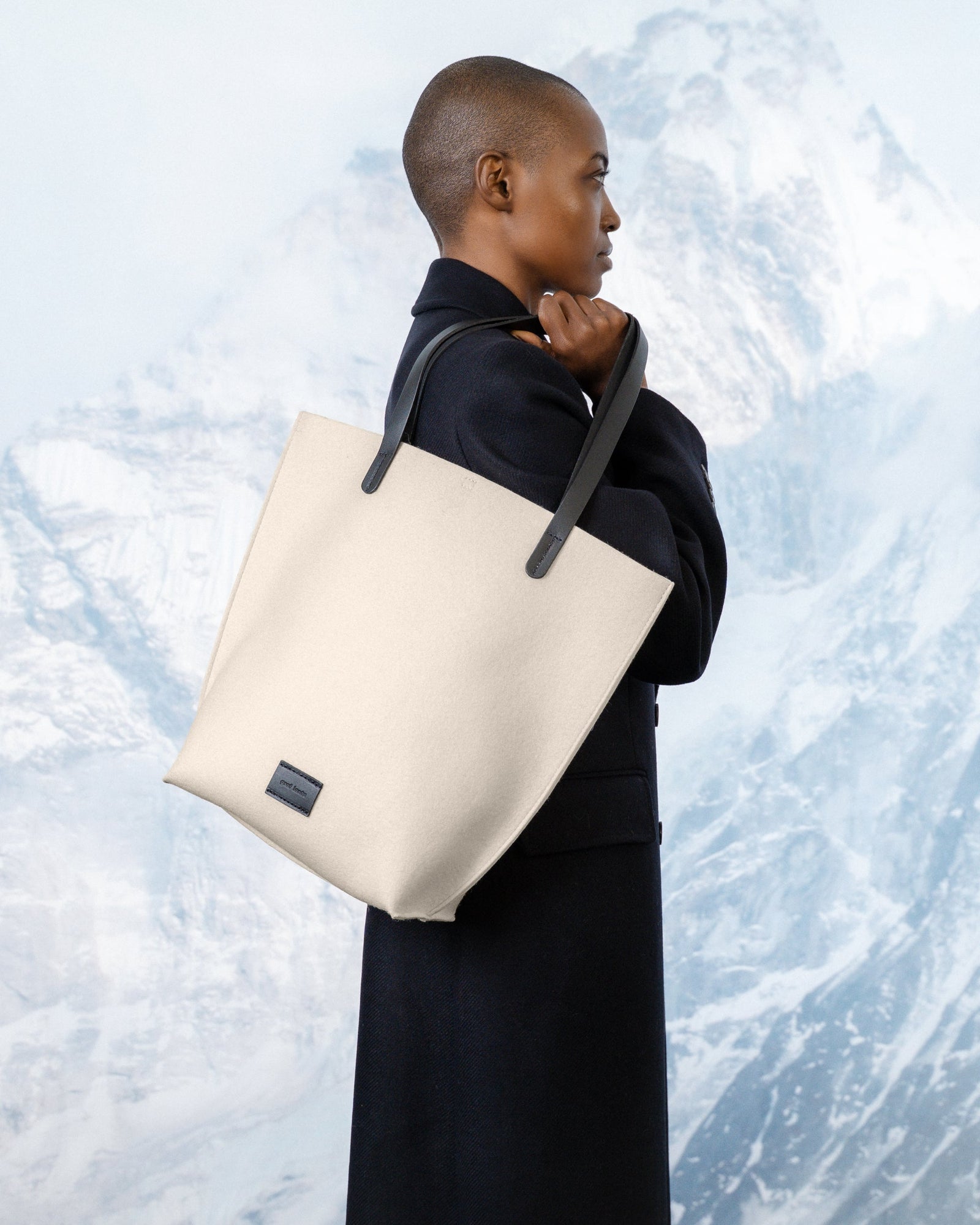Holiday Hana Merino Wool Tote | White