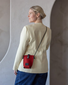 Hana Merino Wool Phone Crossbody | Cherry